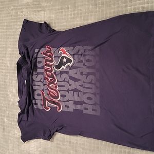 Houston Texans Tshirt Size Medium womens Dark blue